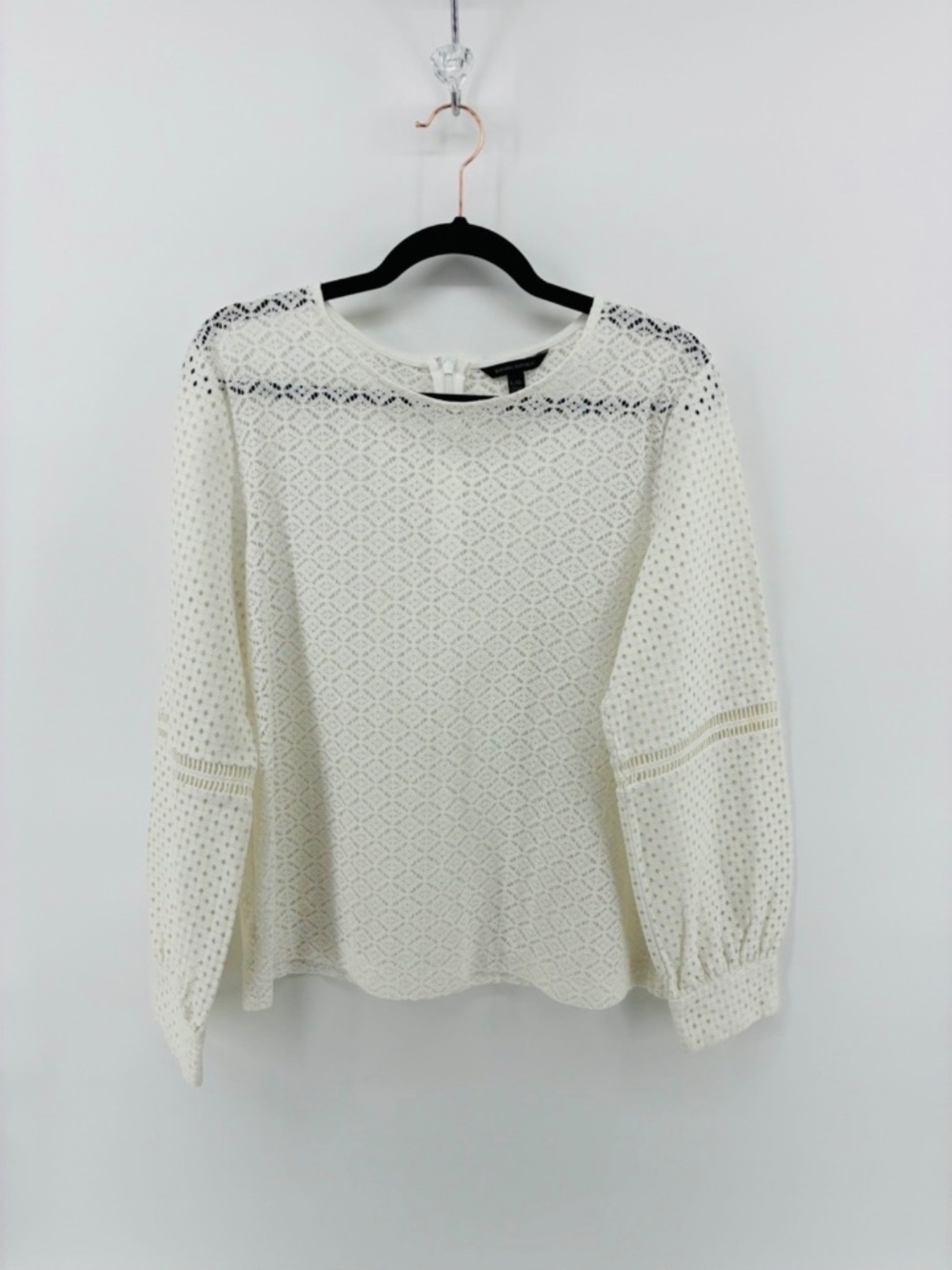 Banana Republic White Eyelet Blouse